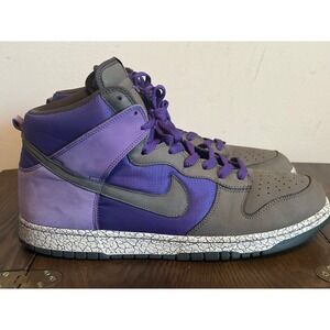 Nike Dunk high SB Premium Earthquake Size 14 Purple Grey